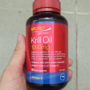 Viên uống dầu nhuyễn thể Microgenics Krill Oil 1,000mg