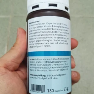 Viên bổ thần kinh Nervenkraft Sanct Bernhard 180 viên của Đức Viên uống hỗ trợ thần kinh Sanct Bernhard Nervenkraft Vitamin Kapseln 180 viên