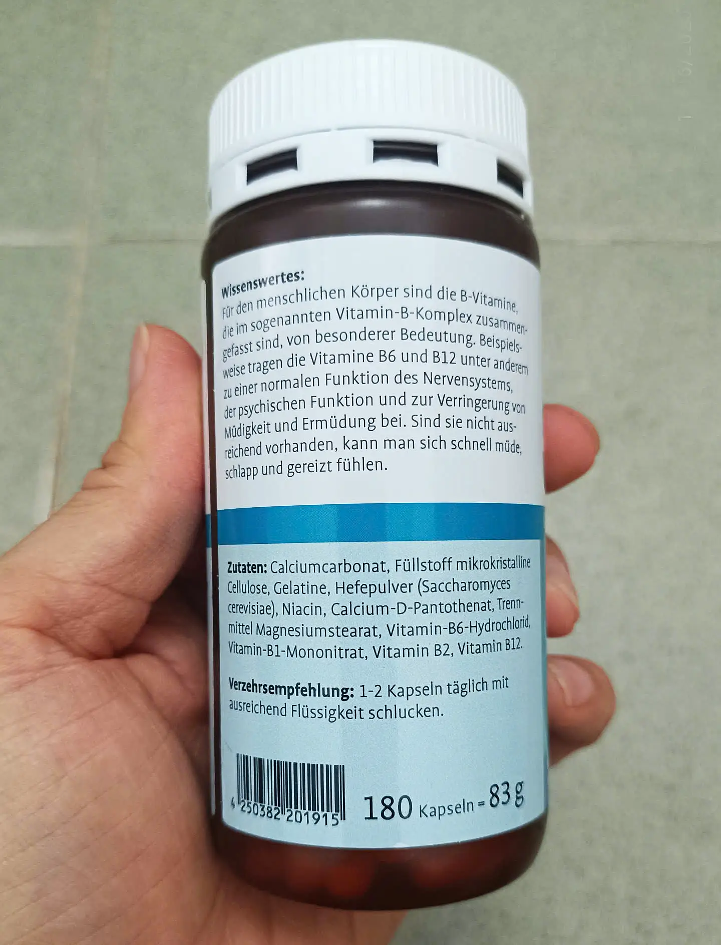 Viên bổ thần kinh Nervenkraft Sanct Bernhard 180 viên của Đức Viên uống hỗ trợ thần kinh Sanct Bernhard Nervenkraft Vitamin Kapseln 180 viên
