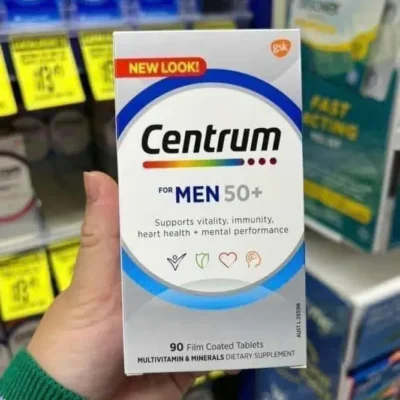 Vitamin cho nam trên 50 Centrum for Men 50+ 90 viên của Úc Vitamin tổng hợp cho nam giới trên 50 tuổi Centrum Men 50+ 90 viên của Úc