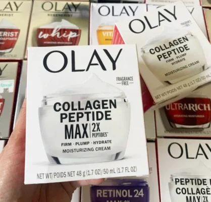 Kem dưỡng Olay Collagen Peptide Max 2x Peptides 48g của Mỹ Kem Dưỡng Da Olay Collagen Peptide Max 2x