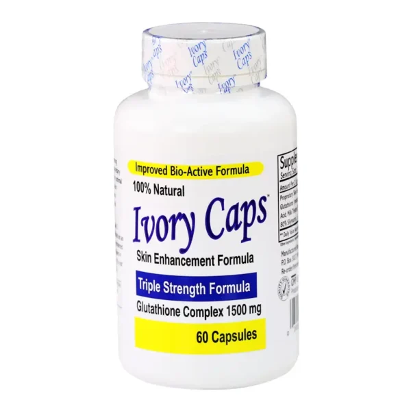 Thuốc trắng da Ivory Caps Glutathione 1500mg chính hãng Mỹ