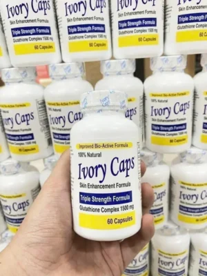 Viên uống trắng da Ivory Caps Glutathione 60 viên của Mỹ Viên Uống Trắng Da Giảm Nám Ivory Caps Glutathione 60 viên