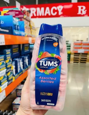 Viên nhai dạ dày Tums 265 viên của Mỹ Viên nhai điều trị dạ dày TUMS Antacid 265 viên của MỸ