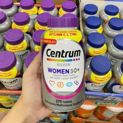 Vitamin Centrum Silver Women 50+ 275 viên của Mỹ Viên uống Centrum Silver Women 50+ cho phụ nữ trên 50 tuổi 275 viên