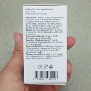 Viên uống thải độc ký sinh trùng Detoxic 20 viên của Nga Viên uống Detoxic Nga Chính Hãng, Hỗ Trợ Diệt Ký Sinh Trùng, Giun Sán, Thải Độc 20 viên