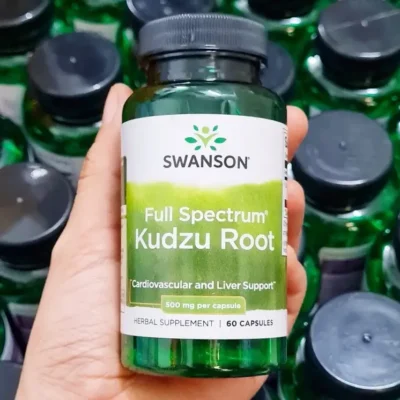 Viên uống Swanson Kudzu Root 500mg 60 viên của Mỹ Viên uống Swanson Kudzu Root - Cai rượu, giải độc gan