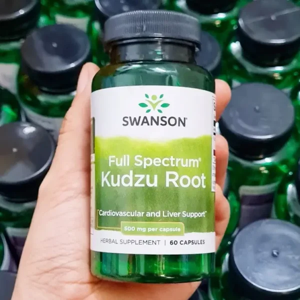 Viên uống Swanson Kudzu Root - Cai rượu, giải độc gan