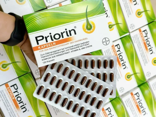 Thuốc mọc tóc Priorin của Đức hộp 120 viên Viên uống chống rụng tóc của Đức Priorin 120 viên