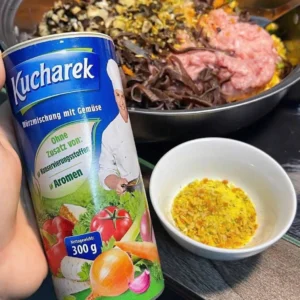Hạt nêm rau củ Kucharek 300g của Đức Hạt nêm rau củ hữu cơ Kucharek thượng hạng hộp 300gr