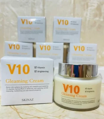 Kem dưỡng trắng da V10 Gleaming Cream Skinaz 100ml của Hàn Quốc Kem Dưỡng Trắng Cao Cấp V10 Gleaming Cream Skinaz