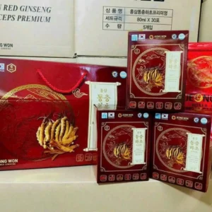 Nước Hồng Sâm Đông Trùng Hạ Thảo JEONG WON Hàn Quốc 30 gói - Korean Red Ginseng Cordyceps Premium
