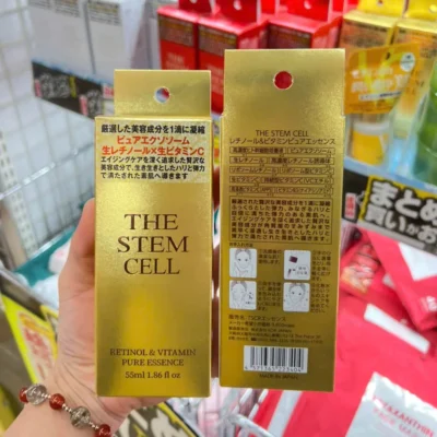 Serum dưỡng da The Stem Cell Retinol & Vitamin Pure Essence (Hộp vàng) 55ml