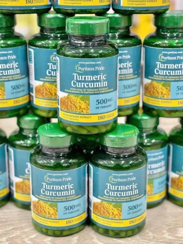 Tinh chất nghệ Puritan's Pride Turmeric Curcumin 500mg 180 viên của Mỹ