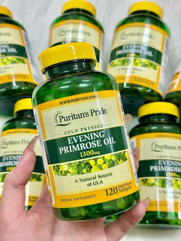 Tinh dầu hoa anh thảo Puritan's Pride Evening Primrose Oil 1300mg 120 viên