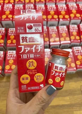 Viên uống bổ máu Faichi Kobayashi 60 viên của Nhật Bản Viên uống hỗ trợ bổ máu Faichi Kobayashi Nhật Bản 60 viên