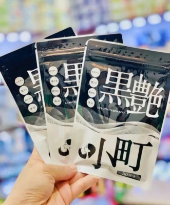 Viên uống đen tóc Kurotsuya Komachi 60 viên của Nhật Bản Viên uống hỗ trợ đen tóc Kurotsuya Komachi Nhật Bản 60 viên