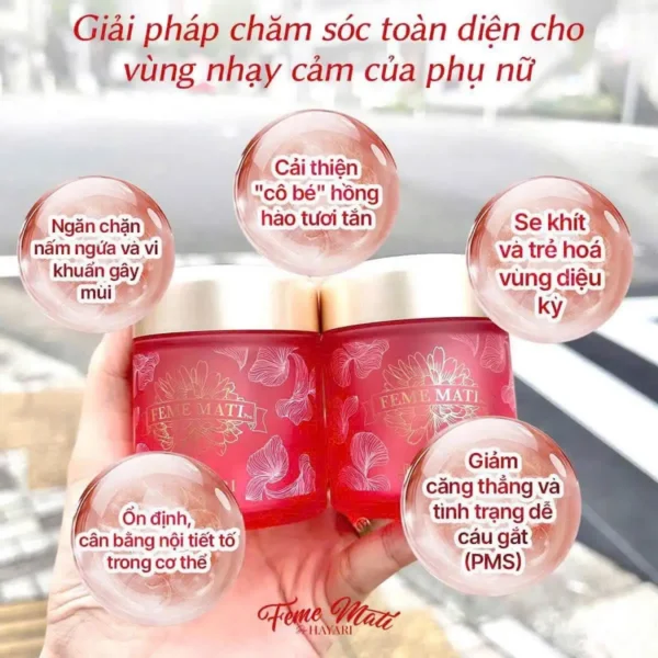 Viên uống men phụ khoa Feme Mati Pro Nhật Bản hộp 45 viên