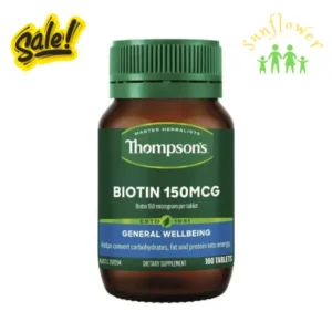 Viên uống mọc tóc Thompson’s Biotin 150mcg 100 viên của Úc