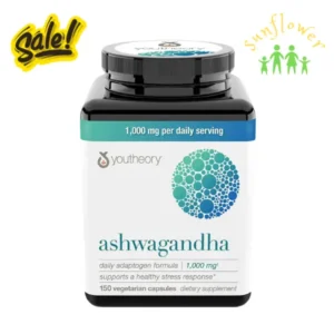 Viên uống nhân sâm Youtheory Ashwagandha 150 viên của Mỹ