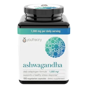 Viên uống nhân sâm Youtheory Ashwagandha giảm căng thẳng