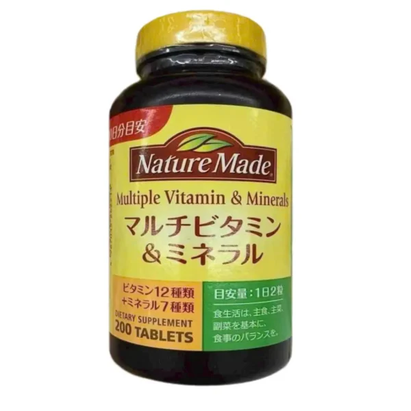 Vitamin tổng hợp Nature Made Multiple Vitamin & Minerals 200 viên