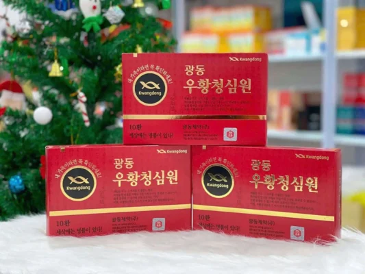 An cung ngưu hoàng hoàn Kwangdong hộp đỏ 10 viên Hàn Quốc An cung ngưu hoàng hoàn Nội Địa Hàn Quốc hộp đỏ 10 viên