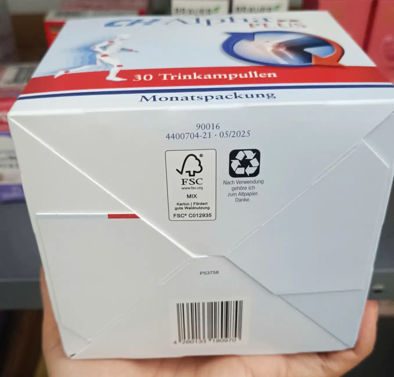 Collagen dạng nước CH-Alpha Plus 30 ống của Đức Collagen CH Alpha PLUS 30 ống x 25ml