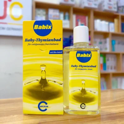 Tinh dầu tắm cảm Babix Baby-Thymianbad 125ml của Đức Dầu tắm chống cảm Babix 125ml