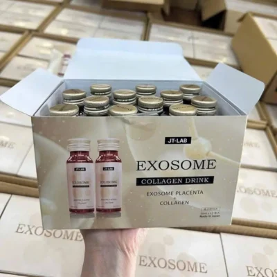 Collagen nhau thai tế bào gốc Exosome JT-LAB hộp 12 lọ của Nhật Bản Nước JT-Lab Exosome Placenta Collagen Giúp Trắng Da 12 lọ x 50ml