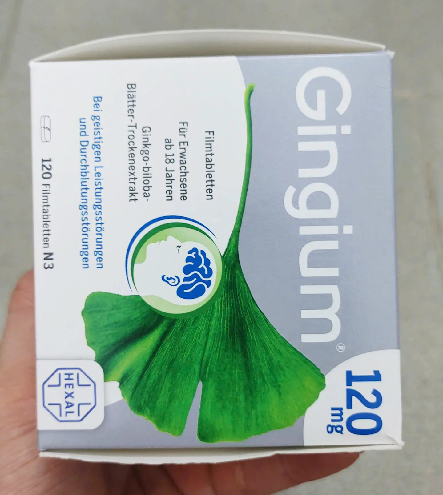 Viên uống bổ não Gingium 120mg 120 viên của Đức Thuốc bổ não Gingium 120 mg 120 viên của Đức