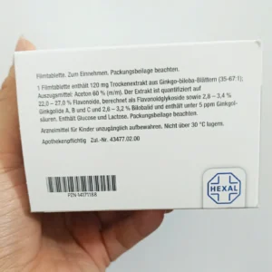 Viên uống bổ não Gingium 120mg 120 viên của Đức Thuốc bổ não Gingium 120 mg - Hỗ Trợ Trí Nhớ