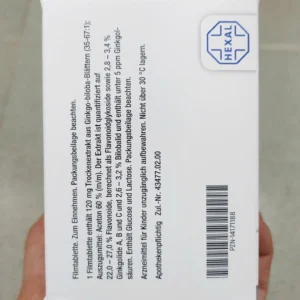 Viên uống bổ não Gingium 120mg 120 viên của Đức Thuốc bổ não Gingium 120mg Hexal 120 viên của Đức