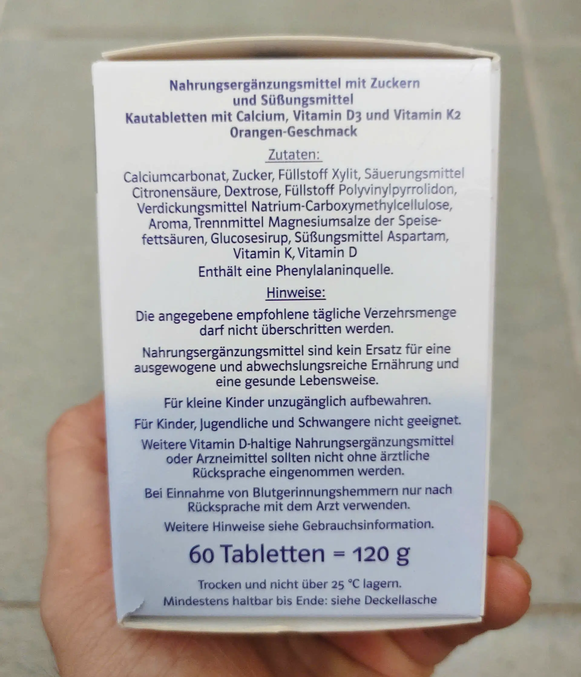 Viên nhai Doppelherz Calcium 1000 + D3 + K2 60 viên của Đức Viên Nhai Doppelherz Calcium 1000 D3 K2 Vị Cam, 60 Viên của Đức