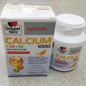 Viên nhai Doppelherz Calcium 1000 + D3 + K2 60 viên của Đức Viên nhai Doppelherz Calcium 1000 + D3 + K2 60 viên