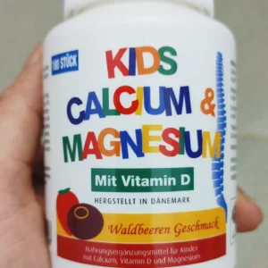 Kẹo Kids Calcium Magnesium Mit Vitamin D New Nordic 180 viên của Đức Viên nhai Kids Calcium & Magnesium Mit Vitamin D New Nordic 180 viên