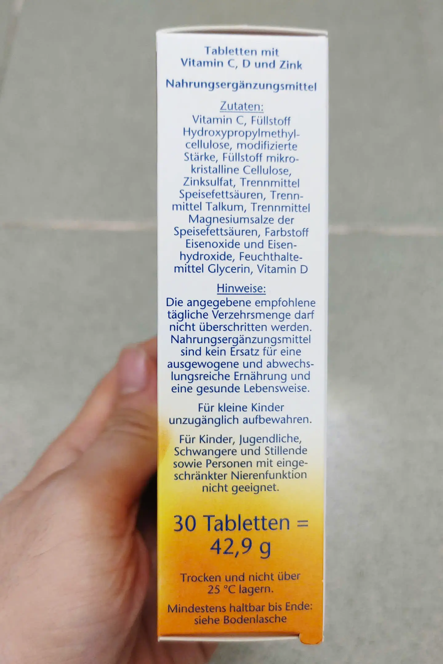 Viên uống Doppelherz Vitamin C 1000 + D3 + Zink 30 viên của Đức Viên uống Doppelherz Vitamin C 1000 + D3 + Zink DEPOT