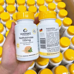 Viên uống Warnke Nattokinase 100mg 250 viên của Đức Viên uống Warnke Nattokinase 100mg 2000 FU 250 Viên của Đức