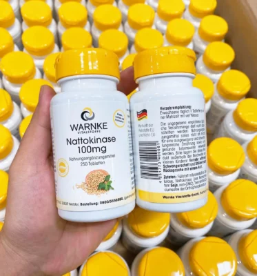 Viên uống Warnke Nattokinase 100mg 2000 FU 250 Viên của Đức