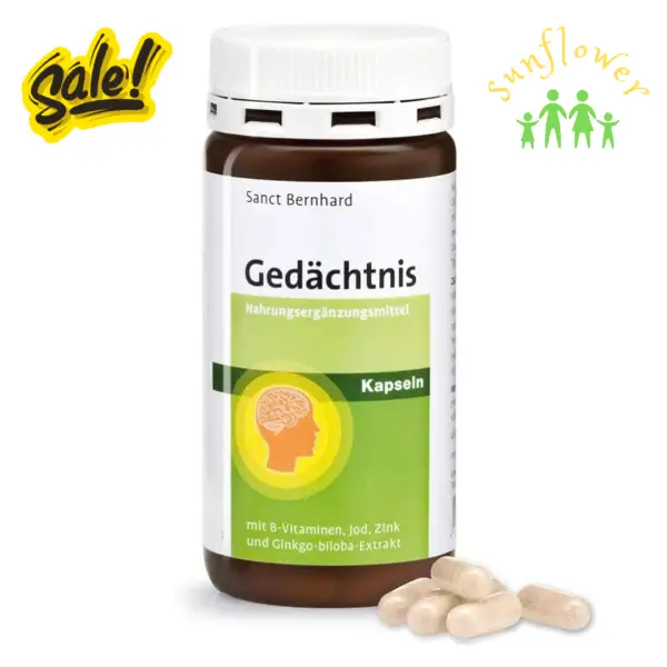 Viên uống bổ não Gedachtnis Sanct Bernhard 180 viên của Đức Viên uống bổ não Gedachtnis Sanct Bernhard 180 viên của Đức