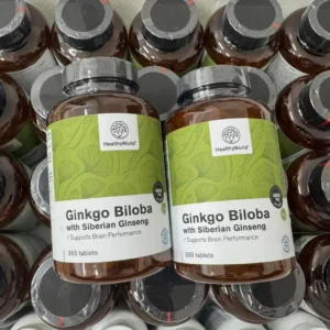 Viên uống bổ não HealthyWorld Ginkgo Biloba 365 viên của Đức