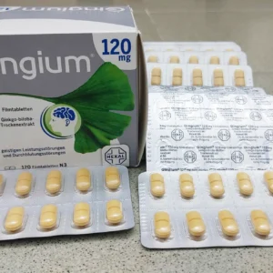Viên uống bổ não Gingium 120mg 120 viên của Đức Viên uống bổ não tăng cường trí nhớ Gingium 120mg