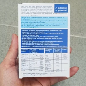 Viên uống đẹp da, tóc, móng Doppelherz Haut + Haare + Nägel 30 viên của Đức