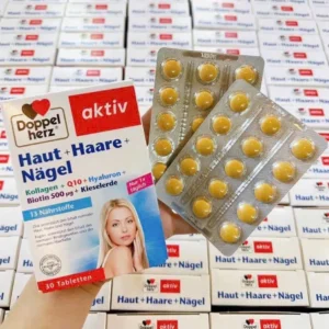Viên uống Doppelherz Haut + Haare + Nägel 30 viên của Đức Viên uống đẹp da tóc móng Haut Haare Nagel Doppleherz 30 viên