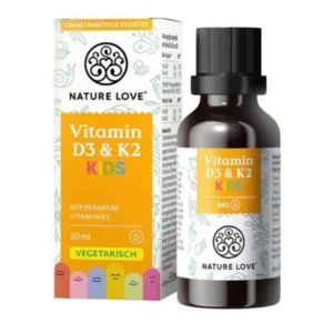 Vitamin D3 K2 Kids Nature Love cho bé chai 20ml của Đức