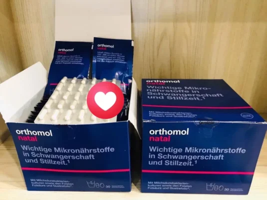 Vitamin bầu Orthomol Natal của Đức Vitamin bà bầu Orthomol Natal Granulat Kapseln dạng bột, 30 ngày