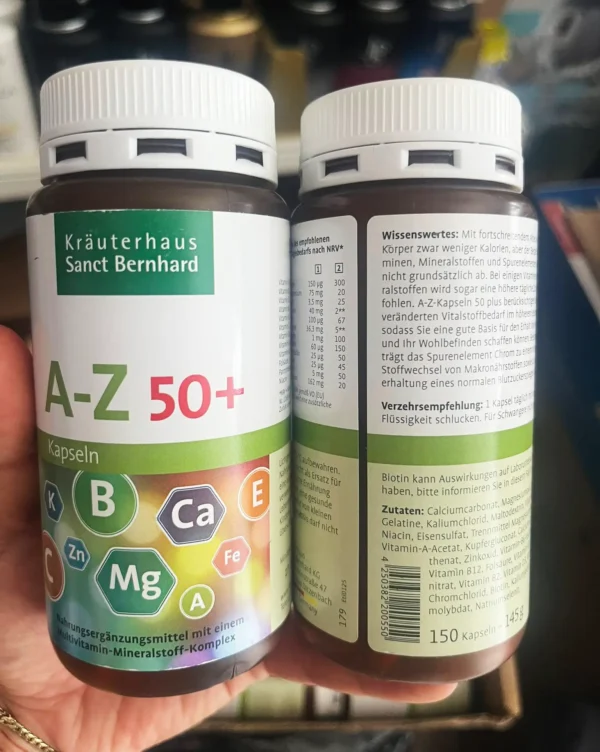 Vitamin tổng hợp A-Z Kapseln 50 plus cho người trên 50 tuổi