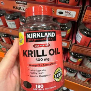 Dầu nhuyễn thể Omega 3 Krill Oil Kirkland 180 viên của Mỹ