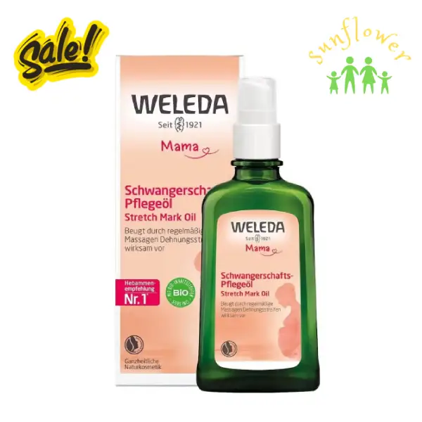 Dầu trị rạn da Weleda Mama Stretch Mark Oil 100ml của Đức Dầu trị rạn da Weleda Mama Stretch Mark Oil 100ml của Đức