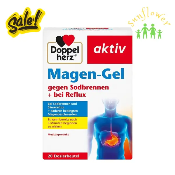 Gel hỗ trợ dạ dày Doppelherz Magen-Gel 20 gói của Đức Gel hỗ trợ dạ dày Doppelherz Magen-Gel 20 gói của Đức
